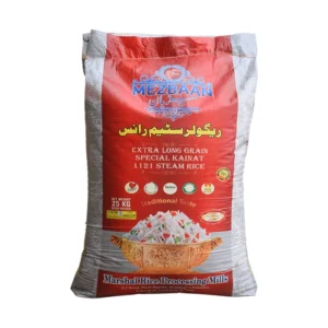 Mezbaan Regular Steam Kainat 1121 Rice 25kg (2025-26)